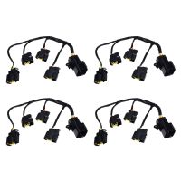 4X 27350-2B000 Ignition Coil Cable Plug Wire Harness for Soul Ceed Cerato Spectra Forte