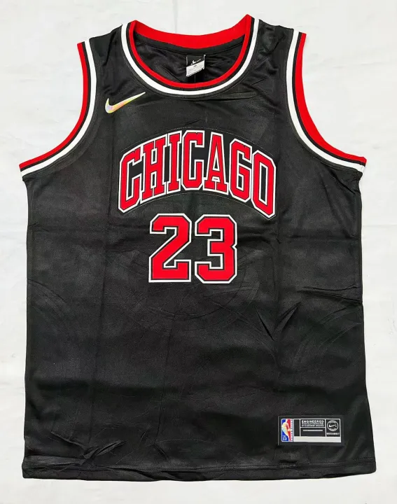 new mens chicago black nba jersey sando | Lazada PH