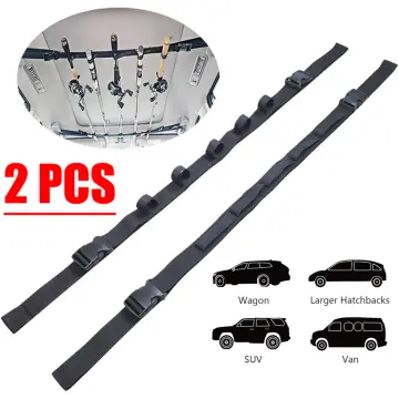 Fishing Pole Roof Rack, Car Fishing Rod Holder Easy To Transport Fixing  Belt Space Saving For SUV For Truck For RV