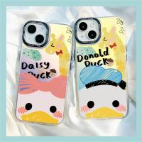 【สำหรับ iPhone】เคสโทรศัพท์เลเซอร์โดนัลด์ดั๊กน่ารัก  ป้องกันการหล่น เคสโทรศัพท์ TPU for iPhone14 13 12 ProMax 14 13 12 11Pro  8/7 Plus X/XR เคสโทรศัพท์