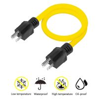 2X Male Extension Cord, RV &amp; Generator Adapter Cord, 5-15P for Transfer Switch, 12AWG 125V Double Male Extension Cord