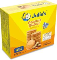 ? Julies Peanut Butter Sandwich | จูลี่ส์ ขนมปังกรอบ แซนด์วิชสอดไส้เนยถั่ว 120 กรัม