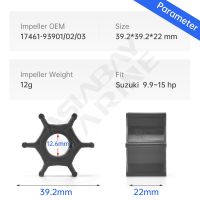 17461-93901ปั๊มน้ำใบพัดสำหรับ Suzuki เครื่องยนต์นอกเรือ9.9Hp 15Hp DT9.9ชิ้นส่วนเรือ DT15 17461-93902 17461-93903