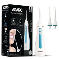 AGARO Oral Irrigator, Portable, Cordless &amp; Rechargeable, 4 Cleaning Modes, IPX7 Waterproof with 200ml Watertank, Flossing at Home &amp; Travel, Oral Flosser, Dental Flosser for Teeth,