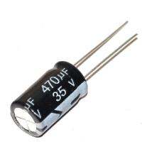 20P/LOT 470UF 35V volume 10 * 17MM 470 microfarads 35 -volt line ของตัวเก็บประจุอิเล็กโทรไลต์