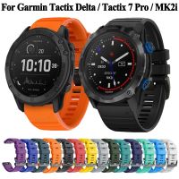 สายนาฬิกาซิลิโคนสำหรับ Garmin Tactix 7 Pro Delta Descent MK2i MK2 MK1 Enduro 2 D2 Delta