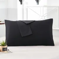 2 Piece Cotton 600TC Hotel Pillowcase 18 Solid Color Pillow Case Bedding 70x70cm 50x75cm 66x66 Pillow Cover Customize Any Size