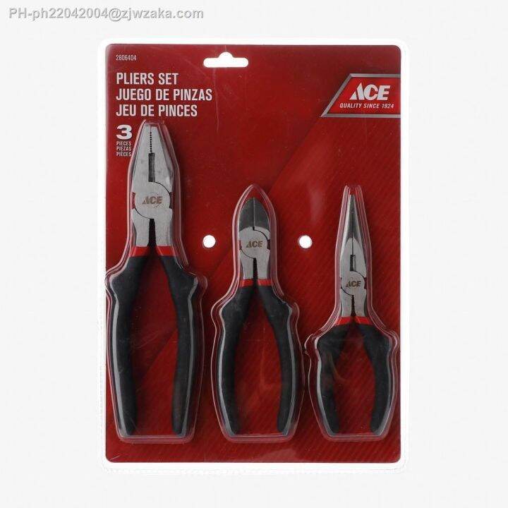 wire cutter Ace 3Pack Pliers Set Lazada PH