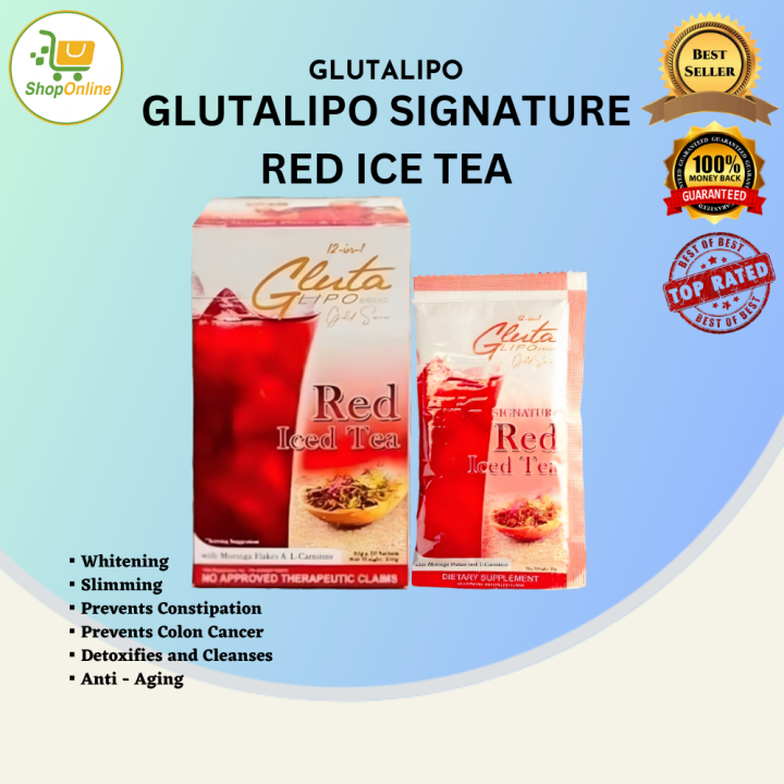 GLUTALIPO SIGNATURE RED ICE TEA ️Whitening ️Slimming ️Prevents