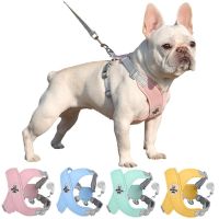 X Shaped Dog Harness Vest Set for Small Meidum Dogs Harness Leash Reflective Puppy Cat Chest Straps Breathable Mesh Harnesses Leashes