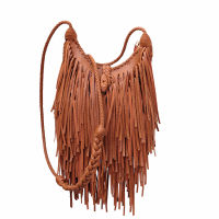 Vintage Tassel Women Shoulder Bag Tassel Womens Crossbody PU Leather Bags manual Weave Female Messenger Bag Ladies Handbag