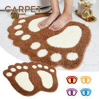 Non Slip Bath Toilet Mat Cute Paw Super Absorbent Bathroom Shower Rugs Washable Doormat Floor Mat Car BJStore