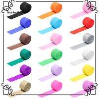 NAICKERTH 1 Roll ศิลปะหัตถกรรม ตกแต่งห้องอาบน้ำเด็ก สายรุ้ง Crepe Paper Streamers Garland การถ่ายภาพฉากหลัง ตกแต่งงานแต่งงาน กระดาษ DIY