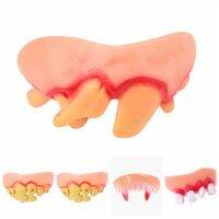 UYINGME Denture gags ฟันปลอมแบบตลก สไตล์10 นักช้อป ฟันปลอมน่าเกลียด ของเล่นประกอบวันฮาโลวีน น่ากลัวมากๆ ฟันฟันปลอมปลอม แกดเจ็ตแปลกใหม่