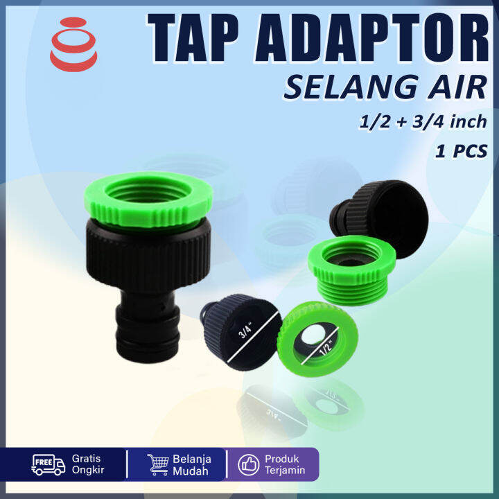 Tap Adapter Konektor Drat Dalam Inch Sambungan Kran Ke Selang Air Quick Release Terlaris