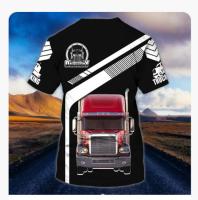 (ALL IN STOCK XZX)    Personalized Name Love Trucker Truck Art - 3D Printed T-shirt 05   (FREE NAME PERSONALIZED)