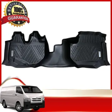 Toyota HiAce 2004-2018 Commuter nomad rubber car mat with piping