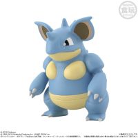 Bandai Original Shokugan POKEMON Scale World Kanto Region Giovanni Lapras Nidoqueen Porygon Anime Figures Toys For Kids Gift