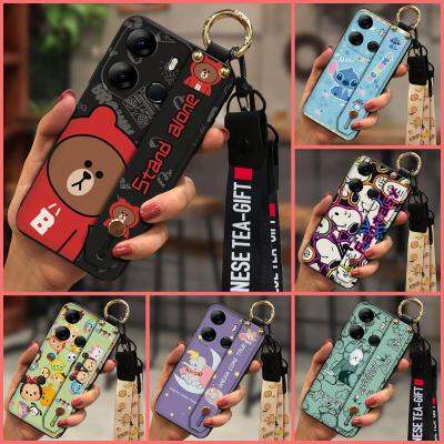 New Arrival Silicone Phone Case For Tecno POP7 Pro/Spark Go 2023/BF7 New Waterproof armor case Fashion Design Lanyard