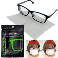 100Pcs Reusable Anti-Fog Wipes Glasses Pre-moistened Antifog Lens Cloth Defogger Eyeglass Wipe Prevent Fogging for Glasses Clean