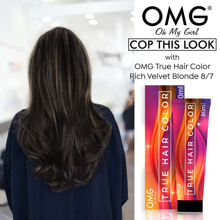OMG Oh My God True Hair Color Blonde Edition 80g With Free 6% OMG Oxidizer  | Lazada PH