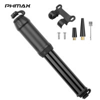 PHMAX 100Psi ปั๊มจักรยานขนาดเล็กอลูมิเนียมอัลลอยด์แบบพกพาจักรยานมือปั๊มลมยาง Inflator Schrader Presta วาล์ว MTB จักรยานปั๊ม