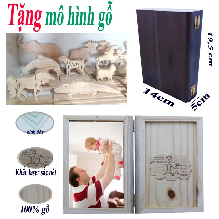 Mô hình gỗ Quyển sách Hot Air Balloonkeodụng cụ  Shopee Việt Nam