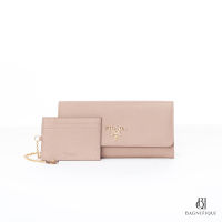 PRADA WALLET LONG PINK SAFFIANO GHW