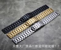 2023 ❉ CXP-时尚4 Free shipping button butterfly buckle solid stainless steel 18mm20mm22mm pure steel watch strap