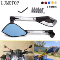 CNC Aluminum Motorcycle Rearview Mirrors Blue Anti-glare Mirror For Yamaha XMAX 125 18-20 250 300 2018 2019 2020 Accessories