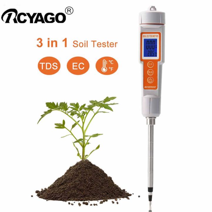 rcyago-เครื่องมือตรวจสอบดินดิจิตอลแบบ3-in-1-มิเตอร์วัดดิน-tds-ec-temp-มิเตอร์วัดค่า-ec-เทอร์โมสตัทสำหรับดินสำหรับพืชทำสวน