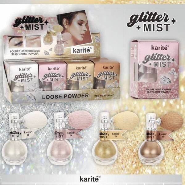 Karite Glitter Mist สเปรย์ไฮไลท์ หน้าเงา สเปรย์ กลิต เตอร์ กากเพชร ดู