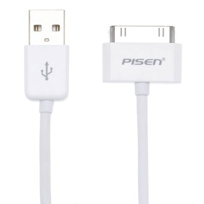 PISEN สายชาร์จ &amp; ส่งข้อมูล Data Transmit and Charging Cable 30 Pin 800 mm - สีขาว