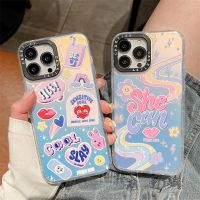 【Cool Rainbow Love】เคสโทรศัพท์มือถือ TPU กันกระแทก ปิดด้านหลัง ลายเลเซอร์น่ารัก แฟชั่น สําหรับ iPhone 13 Pro MAX 12 11 Pro MAX XR X XS MAX