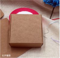 8.5x8.5x3.5cm Brown Kraft Paper Collection Box DIY Soap Business Card Gift Party wedding Cupcake Candy Cosmetic Package Boxes