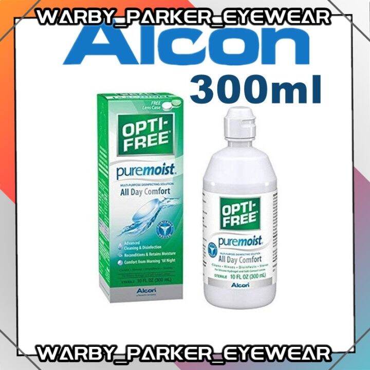 (1 bottle) Opti-Free Pure Moist single pack 300ml optifree opti free ...