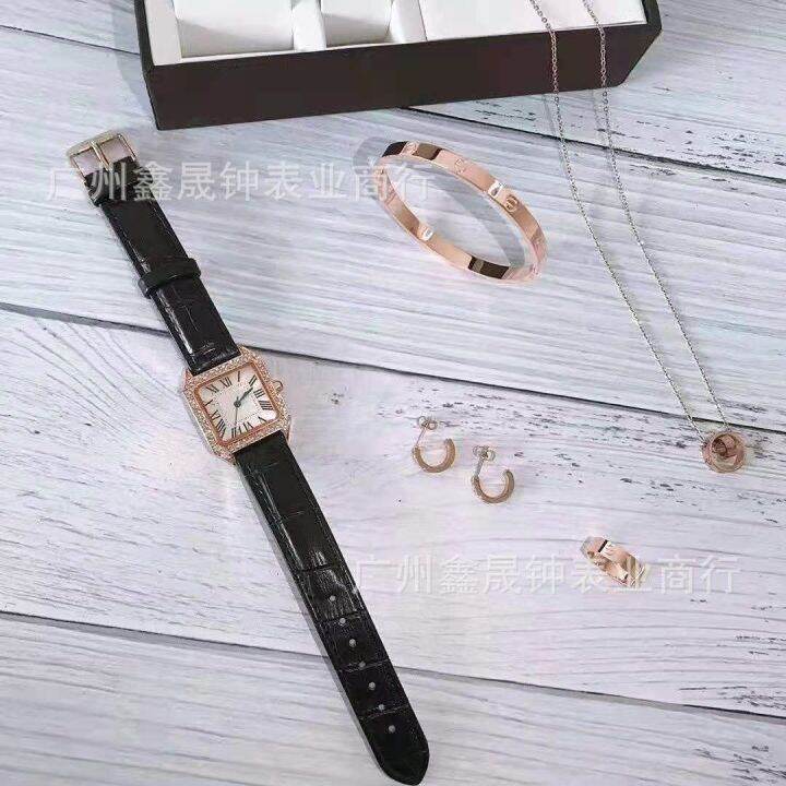 cross-border-trade-micro-shang-dynasty-set-hair-set-auger-square-dial-five-act-the-role-ofing-is-tasted-suit-quartz-female-watch-wholesale