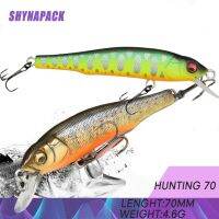 [Hot K] 1PCS 70Mm 5G เหยื่อตกปลาปลอมเหยื่อแข็ง2เบ็ดตกปลา Crankbait Iscas ประดิษฐ์ตกปลา Lure 3D ตา