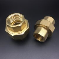 【The-Best】 SAFE SCIENCE DN32 G 1-1/4 "BSP หญิงสามชิ้น Union Set ข้อต่อท่อทองเหลือง Joiner Adapter Fitting