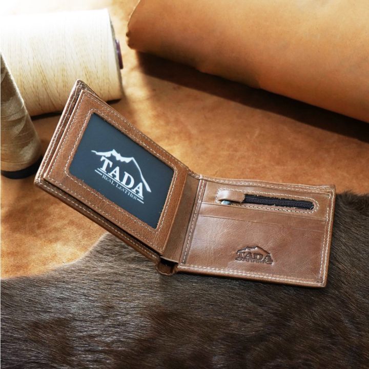 tada-leather-wallet-กระเป๋าสตางค์หนังวัวแท้-100-ใบสั้น-ช่องบัตรเยอะ-จุเหลือเชื่อ-โปรโมชั่นสุดพิเศษ-ลดสุงสุดถึง-50