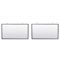 2X Portable Projector Screen for Home Theater Outdoor HD White Foldable Anti- (120Inch)