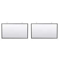 2X Portable Projector Screen for Home Theater Outdoor HD White Foldable Anti- (120Inch)