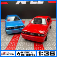 KLT 1:36ออดี้รุ่น Quattro 1980ของเล่นอัลลอยโมเดลรถยนต์โลหะ Diecast รถบรรทุกสำหรับยานพาหนะ Kids Toys งานอดิเรก