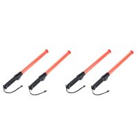 4Pack 21Inch Signal Traffic Safety LED Light Traffic Wands for Parking Guides