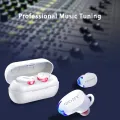Sony∮ XY-T1 กีฬาหูฟังไร้สายบลูทูธหูฟังสเตอริโอเสียง HD หูฟังตัดเสียงรบกวนไร้สายที่แท้จริงพร้อมไฟ LED แสดงการสนับสนุนสำหรับ Apple Android Universal. 