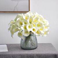 Artificial Flowers PU Real Touch Vivid Calla Lily for Wedding Decor Party Supply Room Table Flower Decoration 1pc