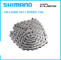 Shimano CUES U4000ชุดโซ่ LG500 CN 116L 10Speed 11Speed สำหรับจักรยาน MTB โซ่ LG-500 116 Link ชิ้นส่วนอุปกรณ์จักรยานดั้งเดิม