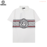 【high quality】  Summer Fashion Medusa Printed Short Sleeve Polo Shirt
