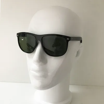 Hot sale free shipping men sunglasses fashion designer uni glasses 4147 black frame crystal green lens 53-17 mm