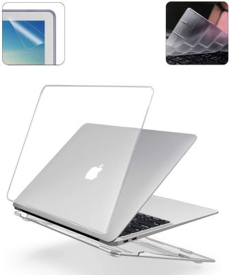 EooCoo 2019 เปิดตัวใหม่ 16 นิ้ว MacBook Pro A2141 Hard Case Pack with Plastic Hard Shell, Keyboard Cover &amp; Screen Protector - Crystal Clear 16 "MacBook Pro Case A2141 Crystal Clear